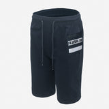 Flush Fashion - Sports Athletic Gym Running Terry Shorts With Secure Zipper Pocket