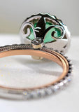 Ming - Solitaire Green Zircon Ring