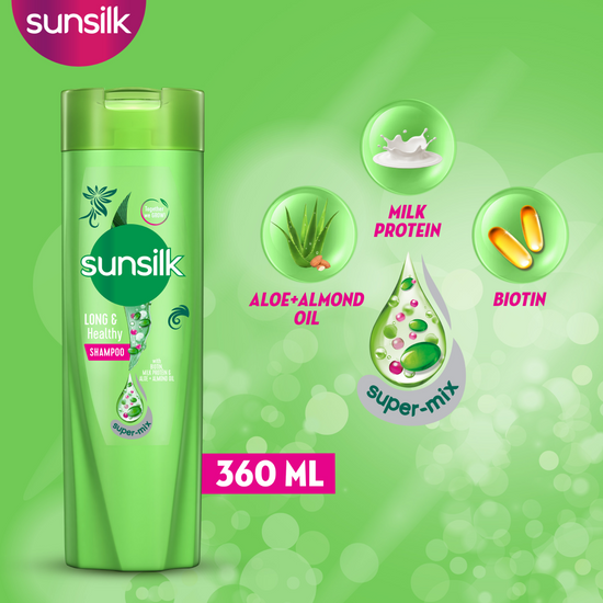 Sunsilk- Shampoo Long & Healthy, 360Ml