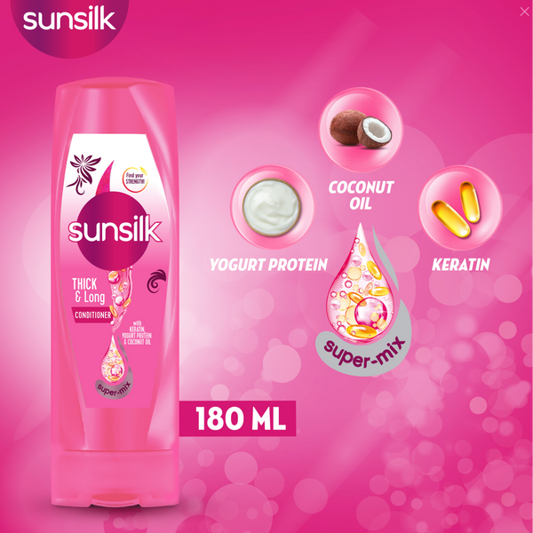 Sunsilk Thick & Long Conditioner - 180ML