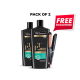Free straightner with pack of 2 protein thickness shampoo 650ml