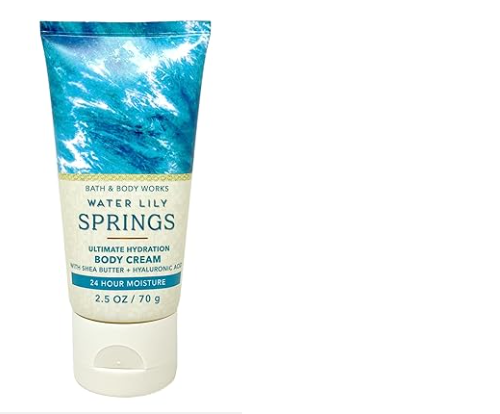 Bath & Body Works - Water Lilly Springs Travel Size Body Creams 75ml