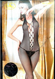 Emerce - S.N Front Zebra Cross Full Body Net Stocking