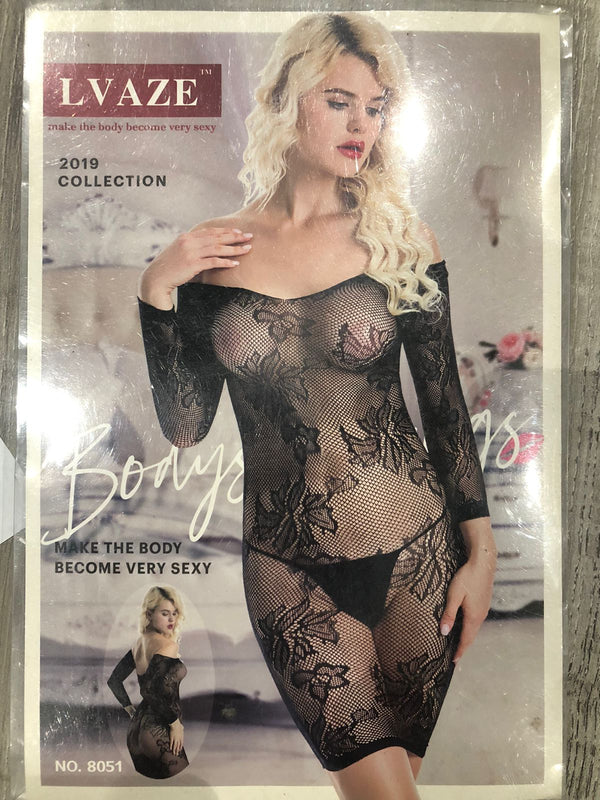 Emerce - HKM Short Body Floral Transparent Stocking #19