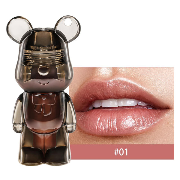 Miss Lara - Cute Korean Black Bear Lip Gloss Shade 01