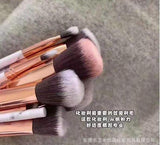 Colorme - 10Pcs Marble Makeup Brush Set Black