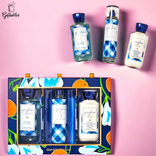 Bath & Body Works - Gingham (3 Layered Gift Box) Large Gift Sets