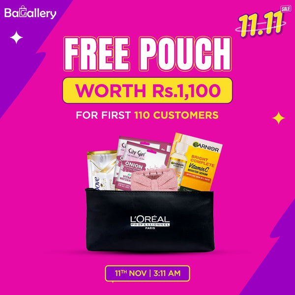 Free gift Pouches worth Rs. 1,100