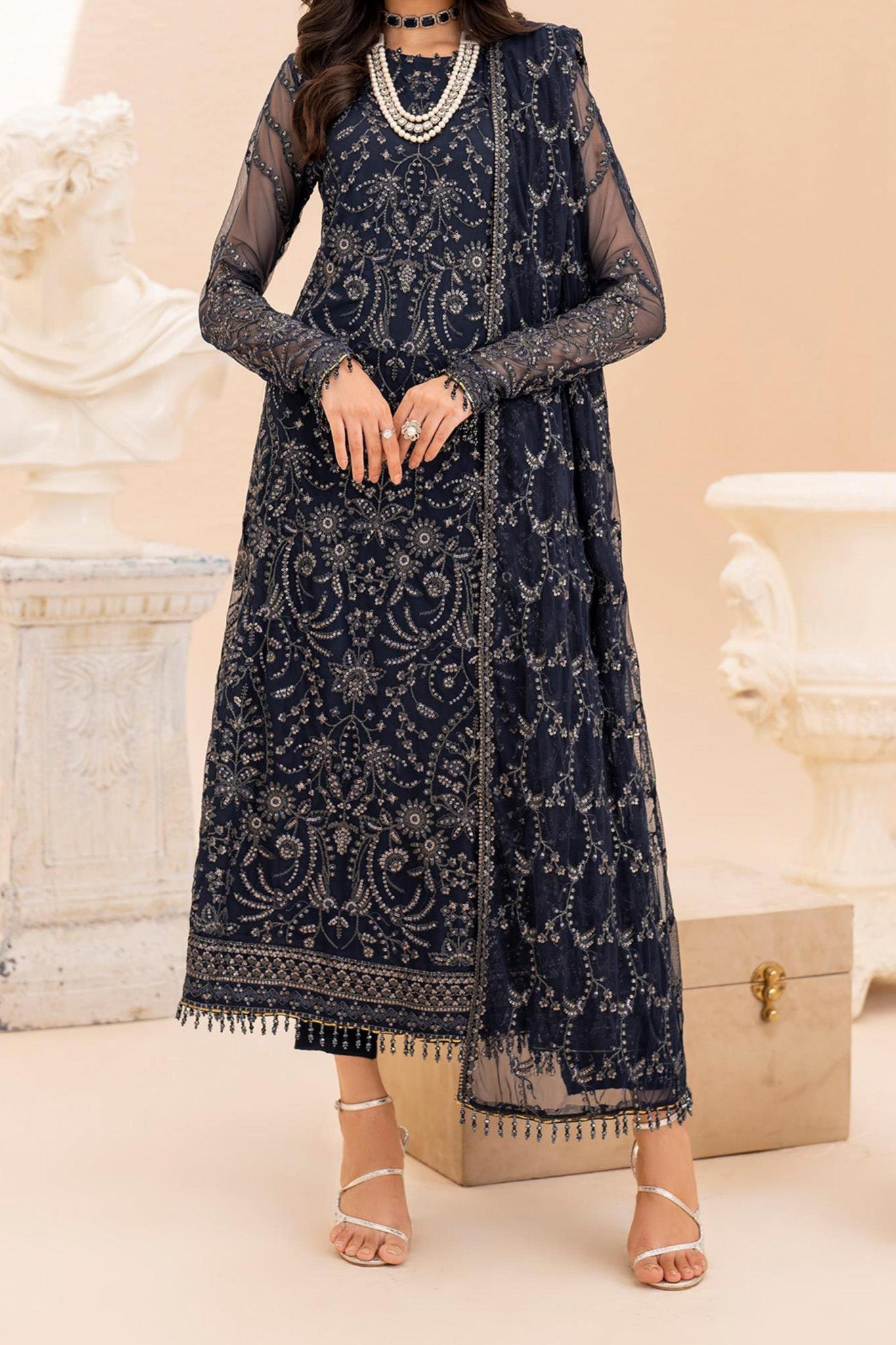 Maheer By Zarif Unstitched 3 Piece Festive Formals Collection'2024-ZMU ...