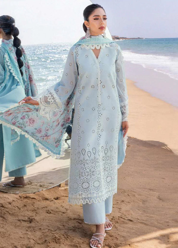 Zainab Chottani Embroidered Lawn Unstitched 3 Piece Suit - ZC24CL 2B NORA