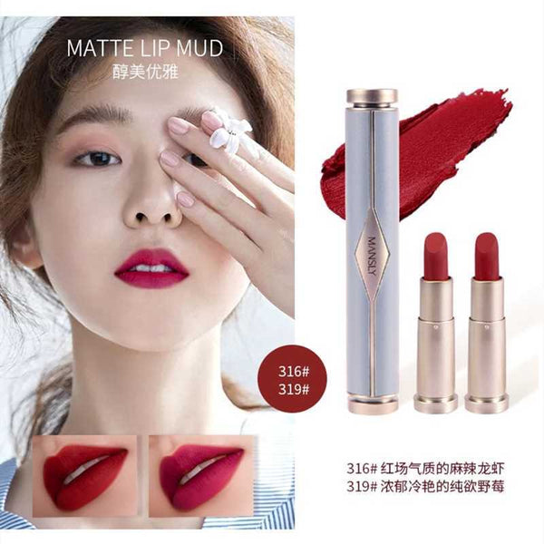 The Original-Pigmented Velvet Lipstick Double Tube Matte Waterproof Long Lasting Shade#316/shade#319