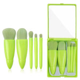 Colourme - Julystar 5PCS Soft Fluffy Mirror Makeup Brushes Set for Cosmetics