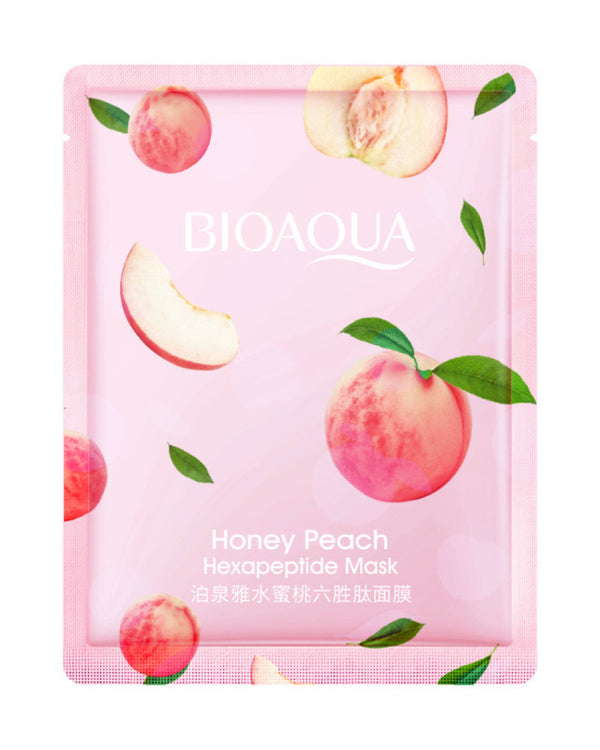 Bioaqua - Honey Peach Extract Hexapeptide Face Mask 25Gm