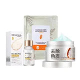 BIOAQUA - & Pack Of 3 Rice Serum Exfoliating Rice Gel Face Scrub and Face Sheet Mask