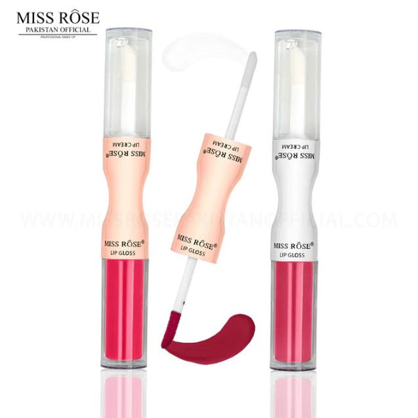 Miss Rose - 3 PCS Pout perfection 2 in 1 Lip Gloss + Lip Oil