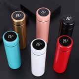 Home.Co- LED Digital Temperature Display Water Bottle Multi Color
