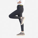 Flush Fashion - Womens Base Layer Workout Leggings With Strip