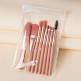 Miss Rose - 8 Pcs Makeup Brush Set Random Colors