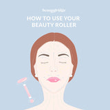 Beauty Fridge Original Natural Rose Quarts Facial Roller