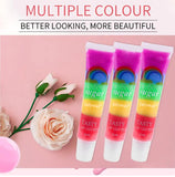 Colourme - JULYSTAR Rainbow Lip Balm Shiny Lip Gloss Transparent Fruit Lip Balm LC-611