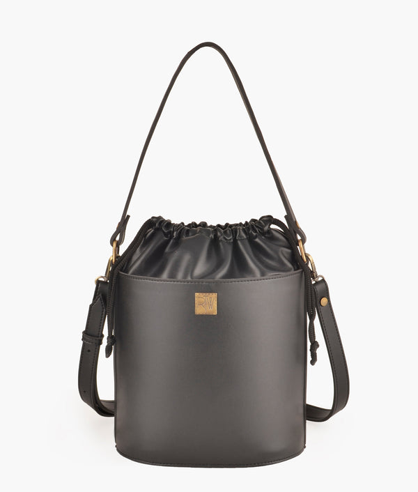 RTW - Black top-handle bucket bag