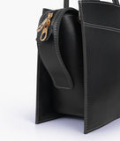 RTW - Black trapeze top-handle bag