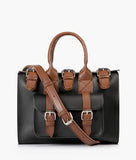 RTW - Black with brown wilderness satchel bag
