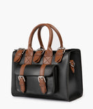 RTW - Black with brown wilderness satchel bag