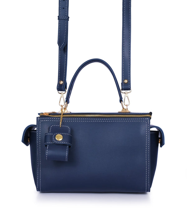 RTW - Blue bowling bag with top-handle