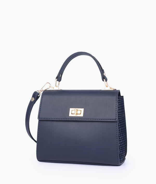 RTW - Blue Criss-Cross Top-Handle Bag