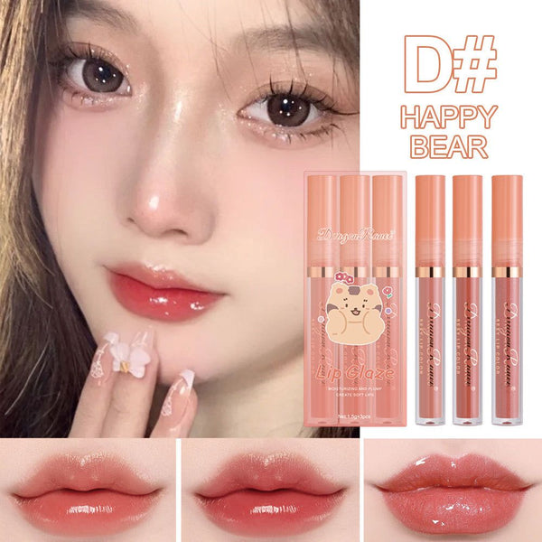 Dragon Ranee - Lip Glaze 3Pcs/Set Long Lasting Waterproof D