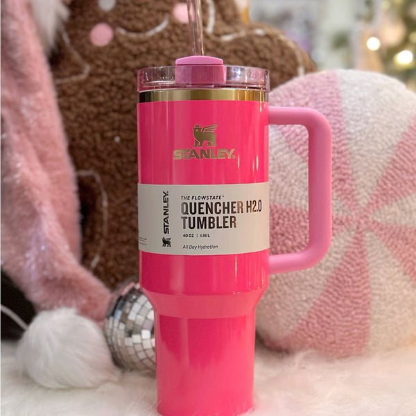 Home.Co - Original Stanley Quencher H2.0 Tumbler 40 oz - Pink Parade