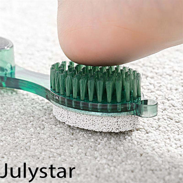 Colourme - Julystar 1 Pcs Random Color 4 in 1 - Foot Scrubber, Pumice Stone, Foot Rasp And Sand Paper For Girls , Men & Women