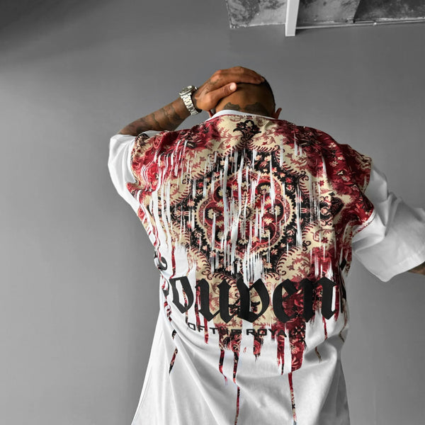VYBE - Oversize Souvenir Printed T-Shirt - White