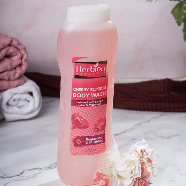 Herbion - Cherry & Blossom Body wash - 400 ml