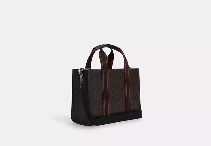 Coach - Smith Tote Bag In Signature Canvas Silver/Brown Multi – Bagallery