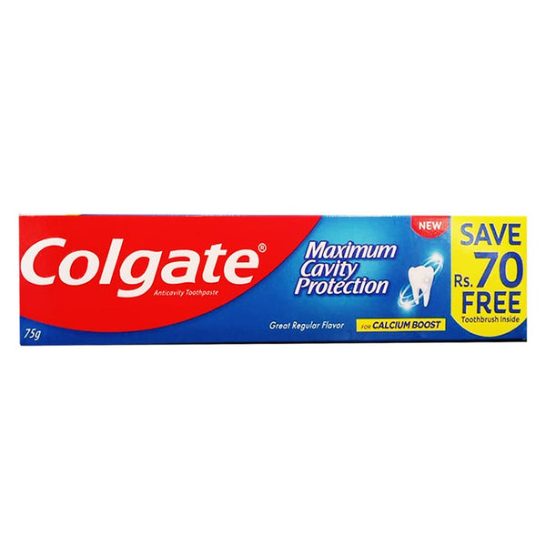 Colgate - Maximum Cavity Protection Toothpaste 75G - Brush Pack – Bagallery