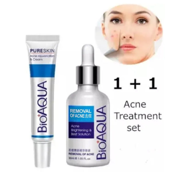 BIOAQUA - 2 Pcs Anti Acne Removal Face Care Acne Treatment Set