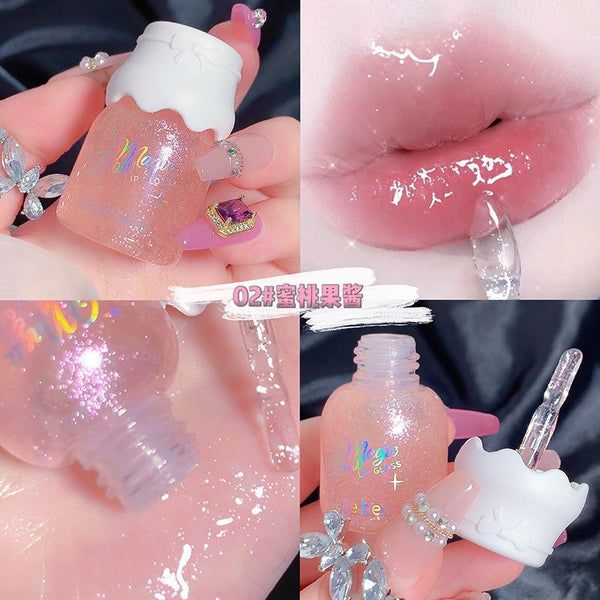 Gege - Bear Lip Plumper Oil Glitter Pink sparkle