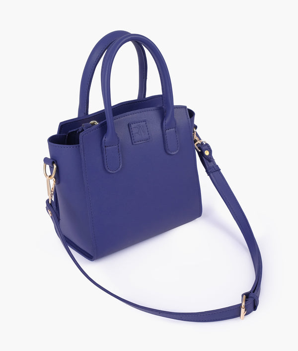 RTW - Dark blue top-handle mini handbag