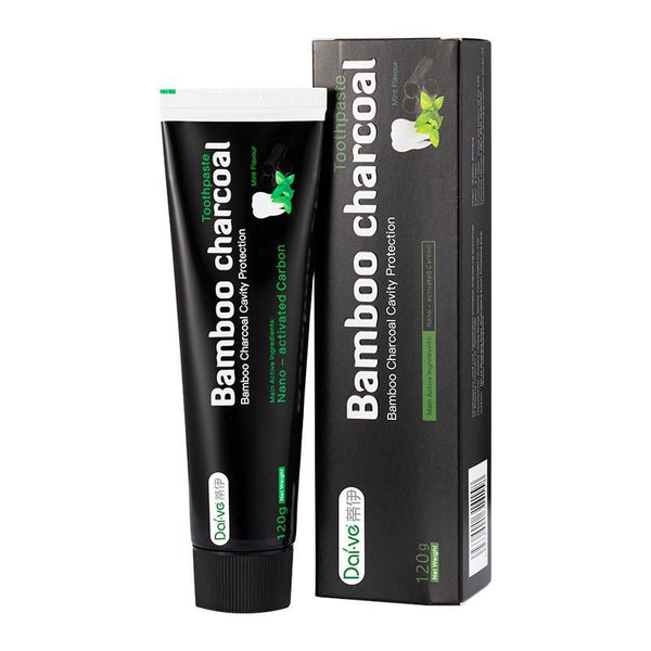 Charcoal Activated Carbon Bamboo Fresh Breath Aloe Vera Mint Toothpaste