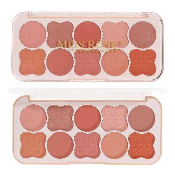 Miss Rose 10 Color Of Blush In Single Package For Girls And Women