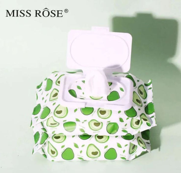 Miss Rose - Avocado MakeUp Remover Wipes 80/pcs 200g 7505-022M