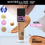 Maybelline New York- Fit Me Dewy + Smooth Liquid Foundation SPF 23 - 225 Medium Buff 30ml - For Normal to Dry Skin