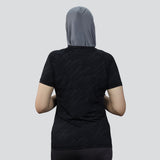 Flush Fashion - Women's Flex Fit Breathable Activewear T-Shirt - Black