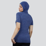 Flush Fashion - Women's Flex Fit Breathable Activewear T-Shirt - Royal Blue