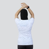 Flush Fashion - Women's Flex Fit Breathable Activewear T-Shirt - White