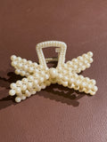 Home.Co - Faux Pearl Claw Clip - Cross