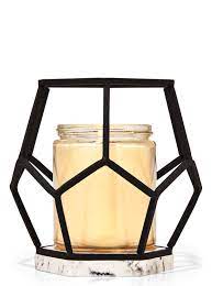 Bath & Body Works - Black Hexagone Single Wick Candle Holder