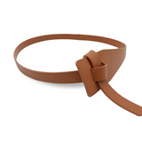 The Original Shein Belt- Double Sided PU Leather Tie Knot Coat Belt Camel Color